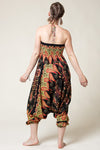 Peacock Paisley Black Artisan Jumpsuit Haaremihousut