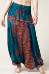 Mandala Teal Artisan Jumpsuit Haaremihousut